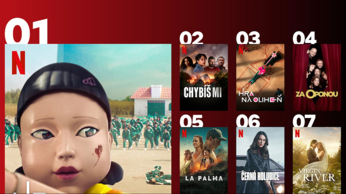 Netflix TOP 10 za 1. týden roku 2025 – Hra na Oliheň a kdo je víc?